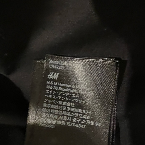 H&M black faux fur coat size 12 - Picture 4 of 5